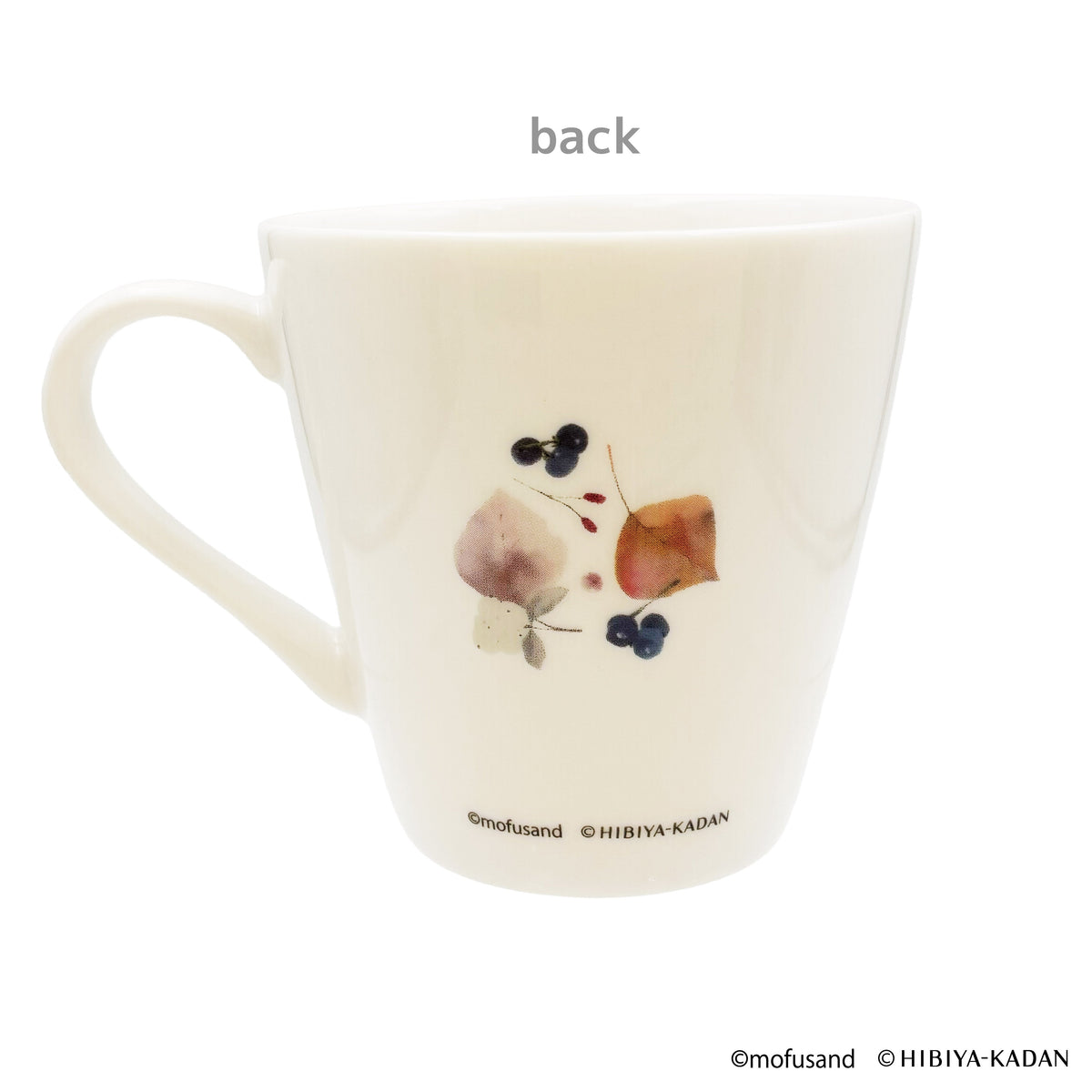 Taza mofusand x Hibiya Kadan de hojas