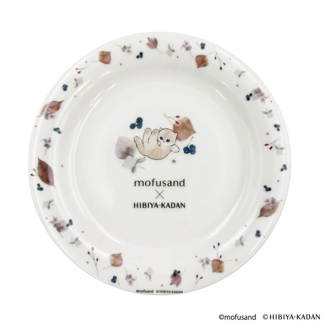 Plato de postre Mofusand x Hibiya Kadan