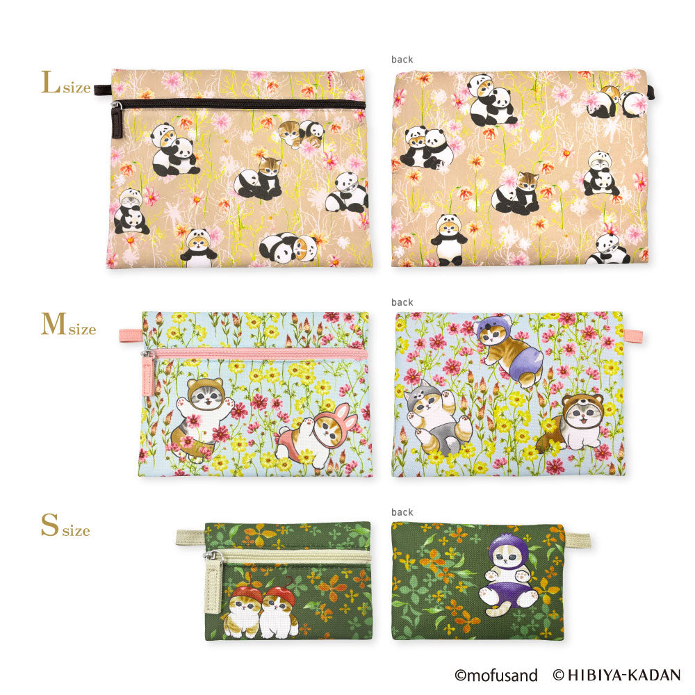 Set de 3 estuches Mofusand con flores