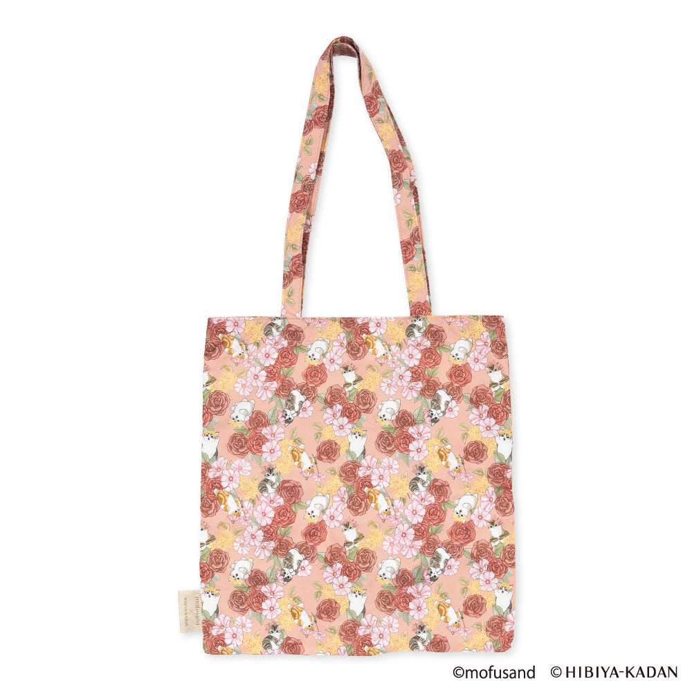 Bolso tote Mofusand × Hibiya Kadan rosado