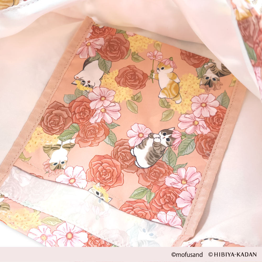 Bolso tote Mofusand × Hibiya Kadan rosado