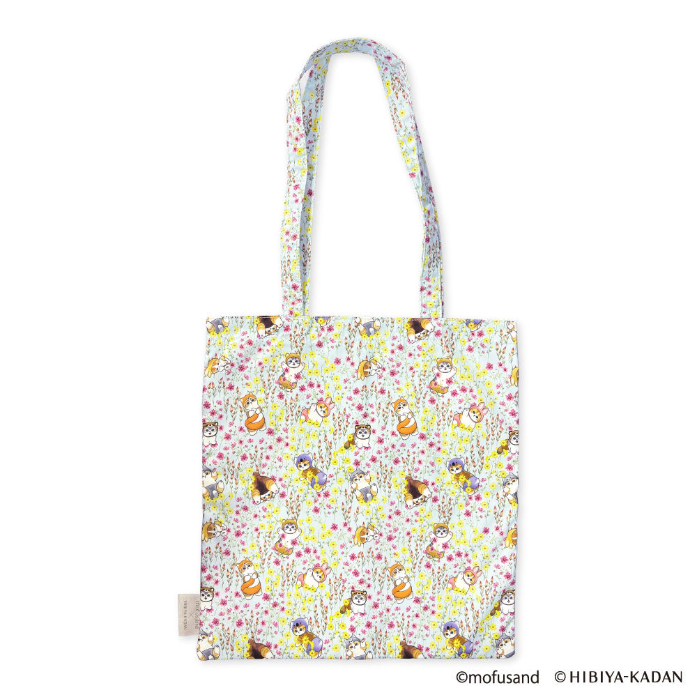 Mofusand × Hibiya Kadan: bolso tote azul