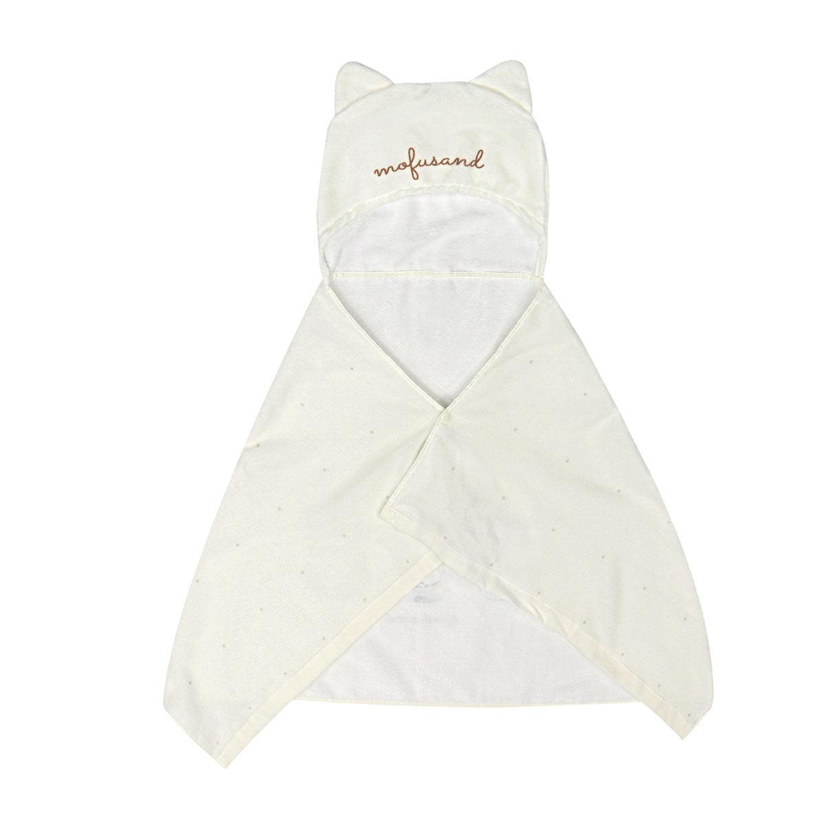 Toalla tipo poncho Mofusand Gatito Dulce - Beige