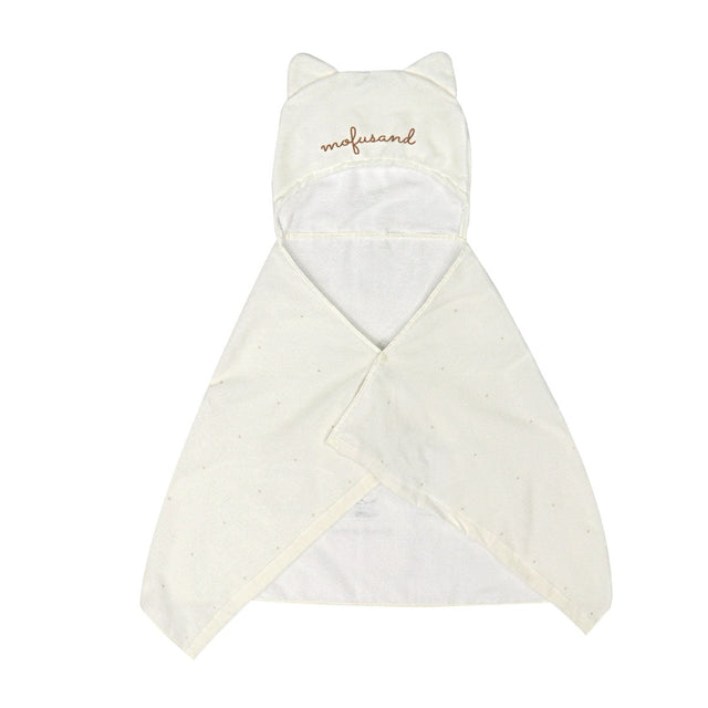 Toalla tipo poncho Mofusand Gatito Dulce - Beige
