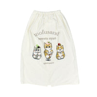 Toalla envolvente Mofusand: gato dulce beige