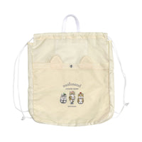 Mochila saco Mofusand de gato dulce beige