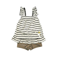 Traje de baño entero infantil Mofusand negro