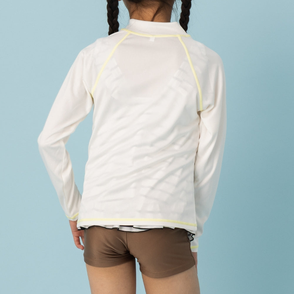 Polera UV infantil mofusand, gatito dulce café