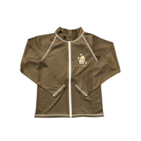 Polera UV infantil mofusand, gatito dulce café