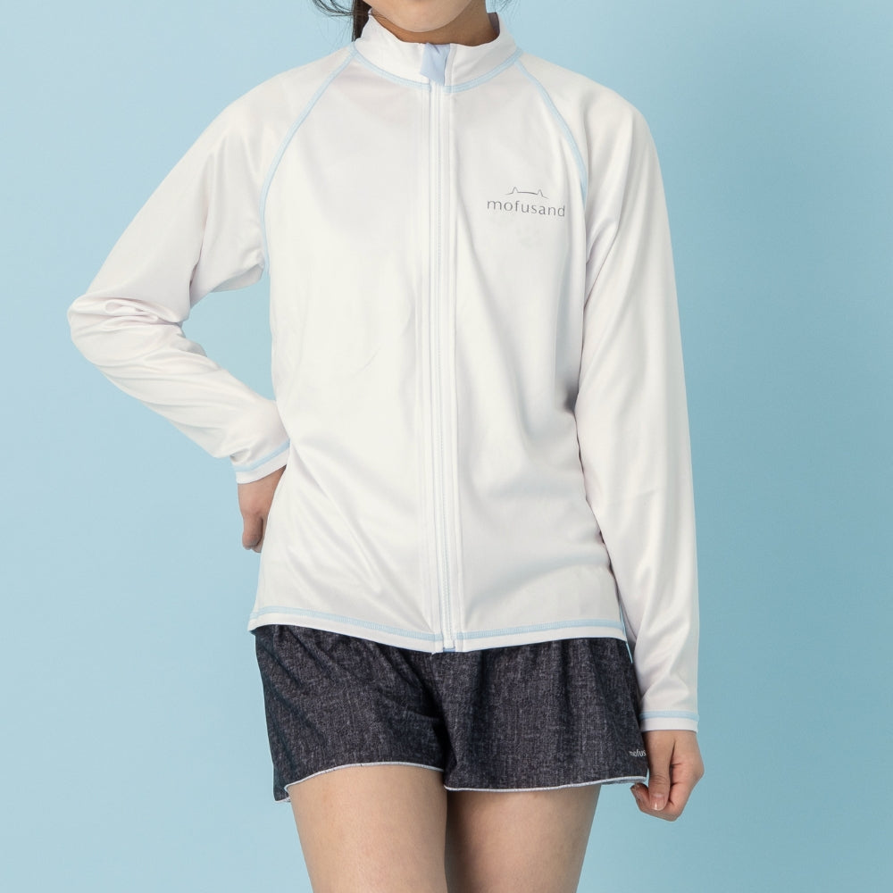 Rash guard Mofusand Gatito Tiburón azul pastel