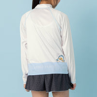 Rash guard Mofusand Gatito Tiburón azul pastel