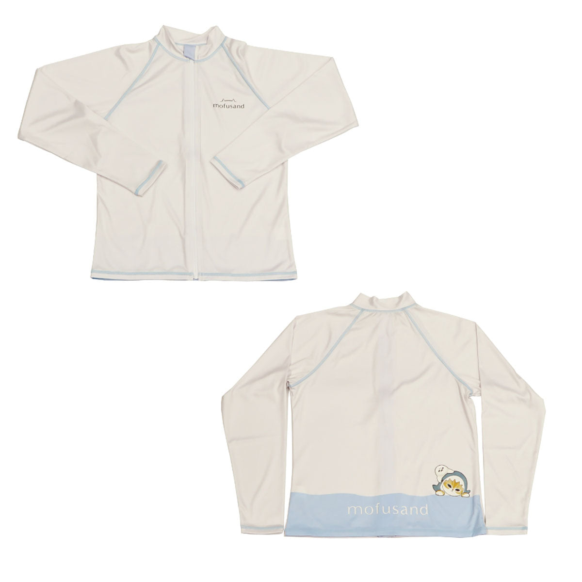 Rash guard infantil Mofusand con gatito tiburón