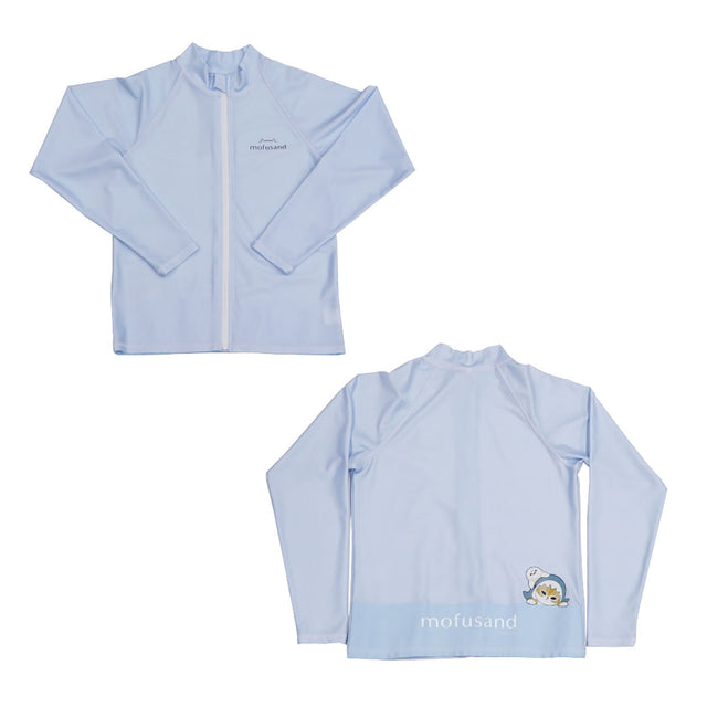 Rash guard Mofusand Gatito Tiburón azul pastel