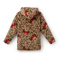 Chaqueta de piel sintética con capucha Minnie Mouse