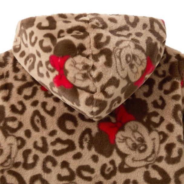Chaqueta de piel sintética con capucha Minnie Mouse