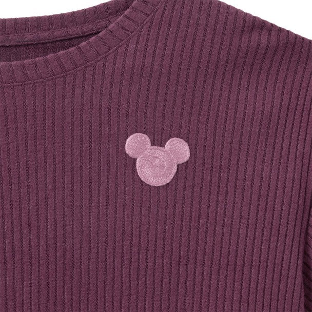 Top tejido de Mickey Mouse para mujer - Cereza negra
