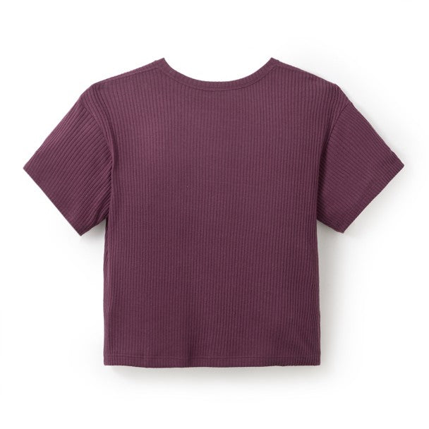 Top tejido de Mickey Mouse para mujer - Cereza negra