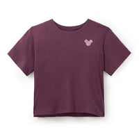 Top tejido de Mickey Mouse para mujer - Cereza negra
