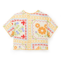 Top de Mickey Mouse con íconos de naranjas para adultos