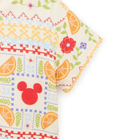 Top de Mickey Mouse con íconos de naranjas para adultos