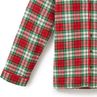 Pijama navideño a cuadros de Santa Mickey Mouse