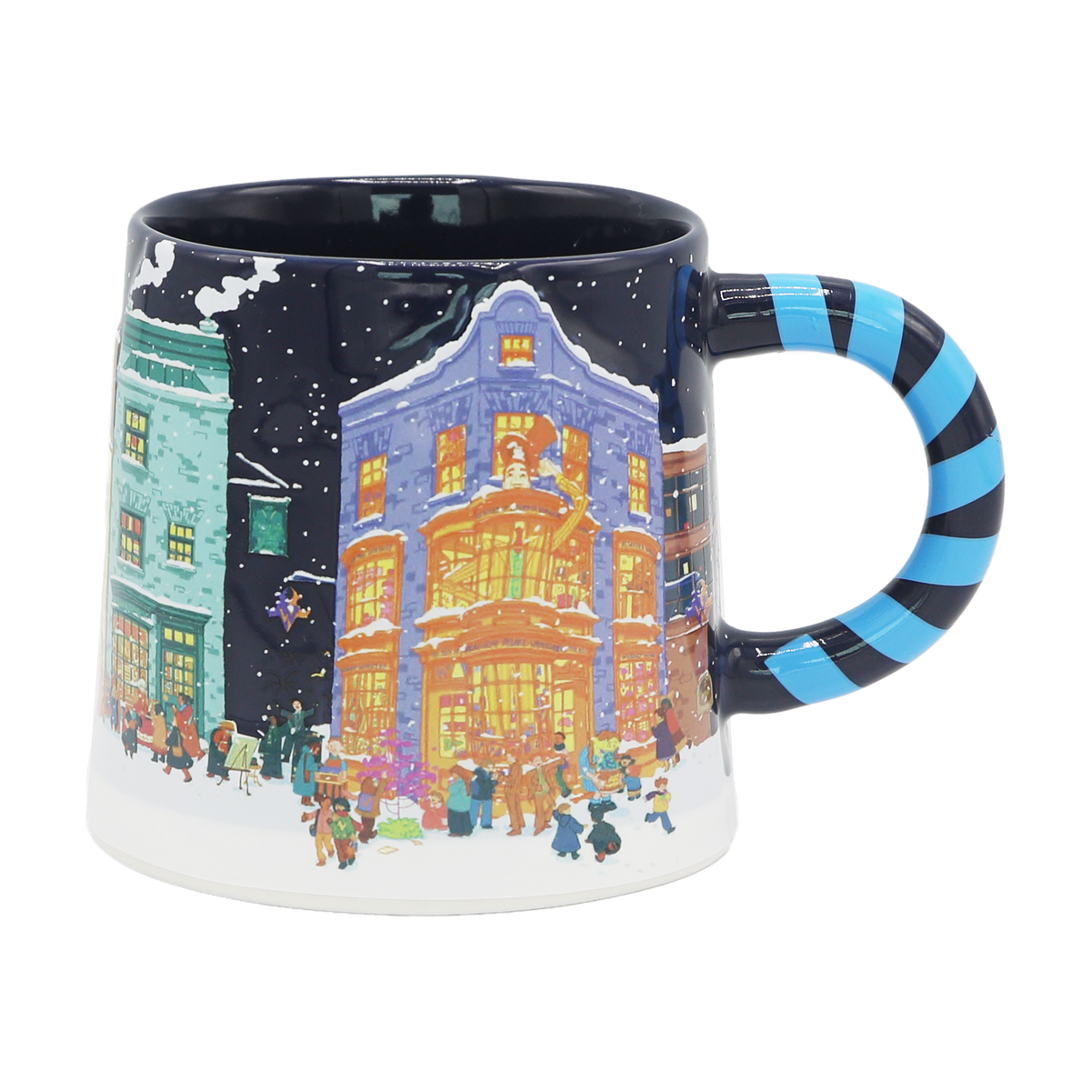 Taza azul navideña de Diagon Alley