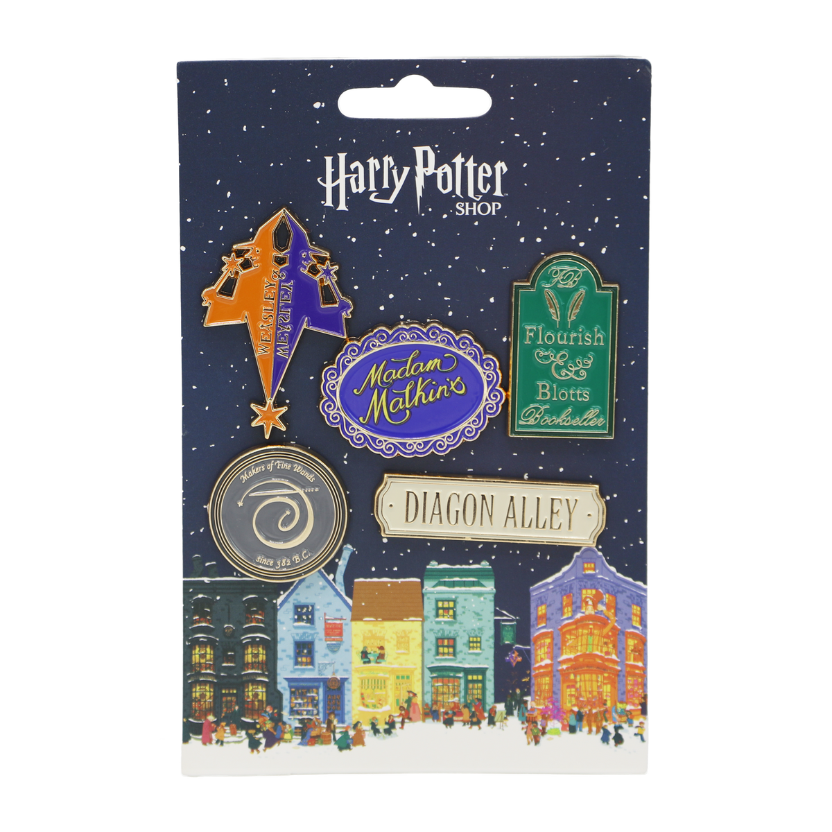 Set de imanes navideños Diagon Alley