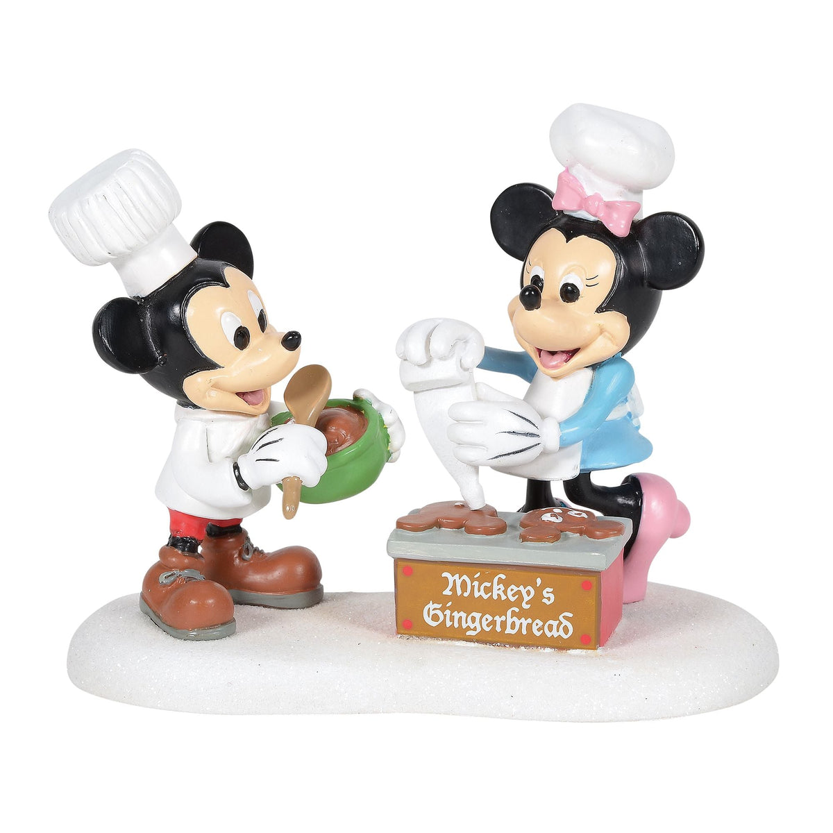 Figura Disney de Mickey y Minnie en casa de jengibre