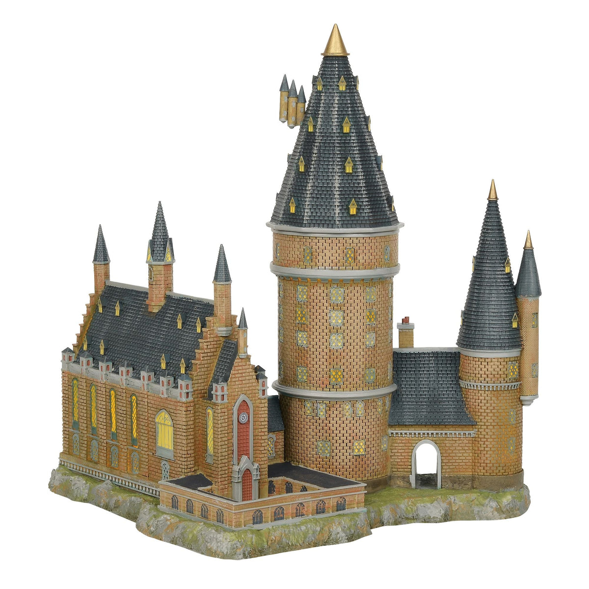 Harry Potter: Gran Comedor y Torre de Hogwarts iluminados