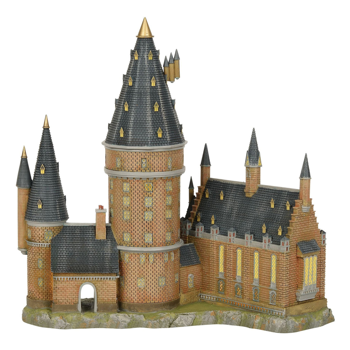 Harry Potter: Gran Comedor y Torre de Hogwarts iluminados