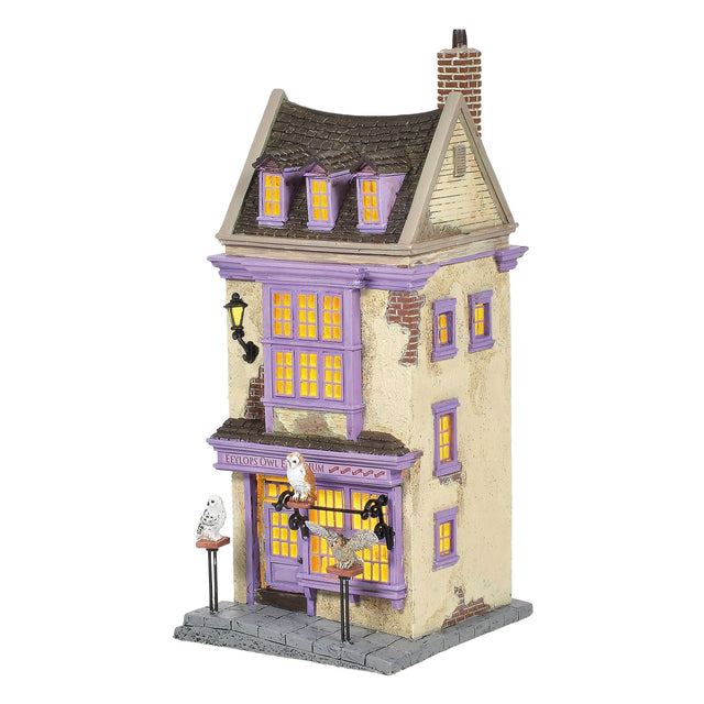 Edificio iluminado Eeylops Owl Emporium - Harry Potter