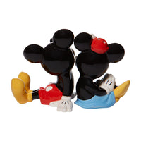 Saleros y pimenteros de cerámica de Mickey y Minnie