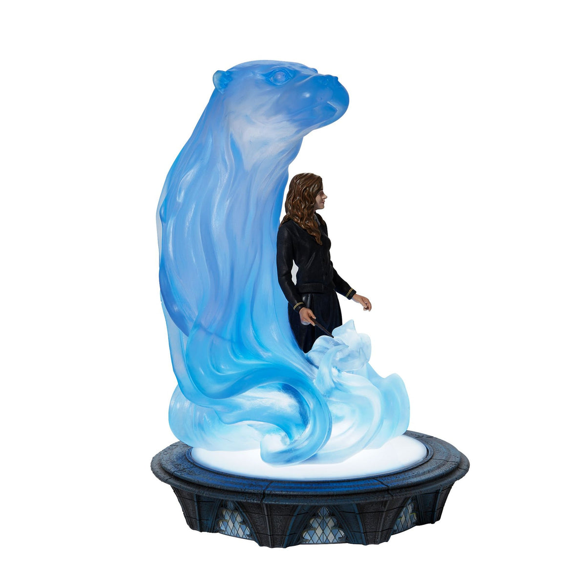 Figura luminosa de Hermione y su Patronus