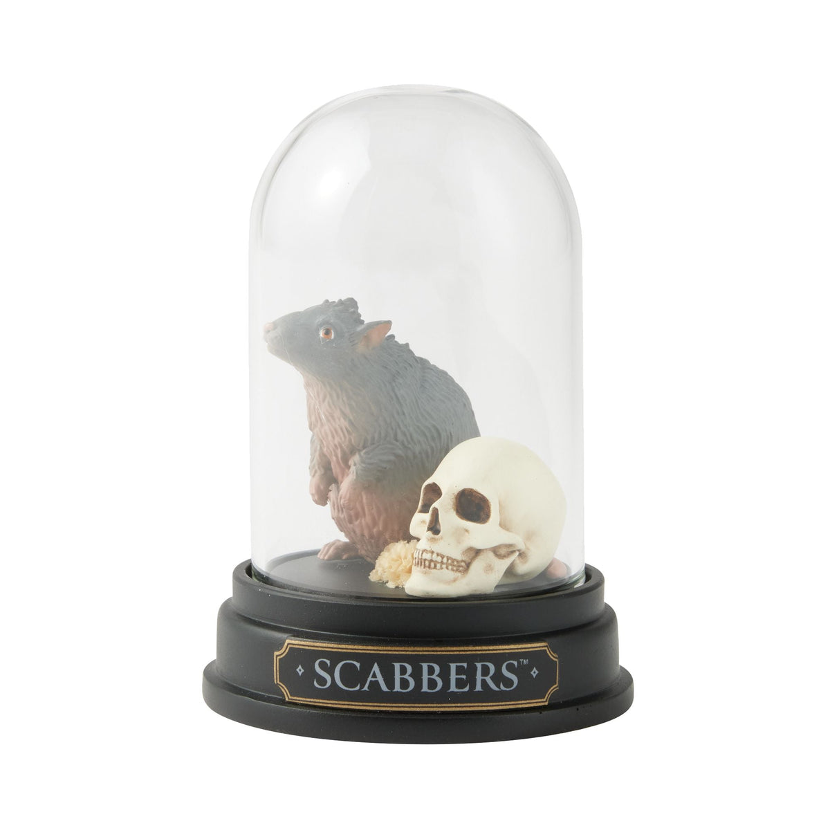 Figura Scabbers bajo cúpula de vidrio | Harry Potter