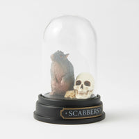 Figura Scabbers bajo cúpula de vidrio | Harry Potter