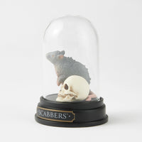 Figura Scabbers bajo cúpula de vidrio | Harry Potter