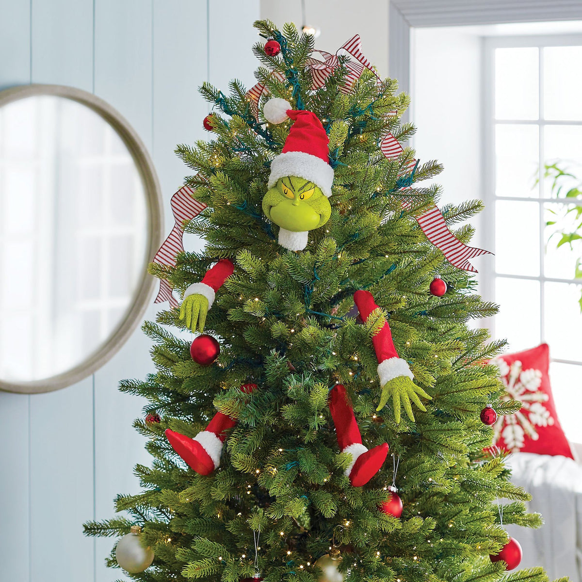 Adorno para la punta del árbol del Grinch