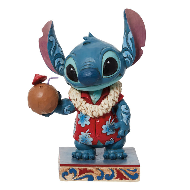Figura Stitch con camisa hawaiana