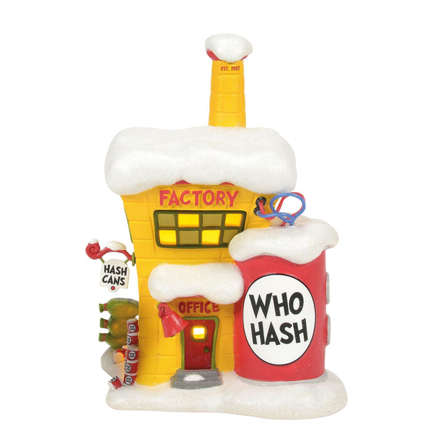 Fábrica de Who-Hash iluminada - Grinch