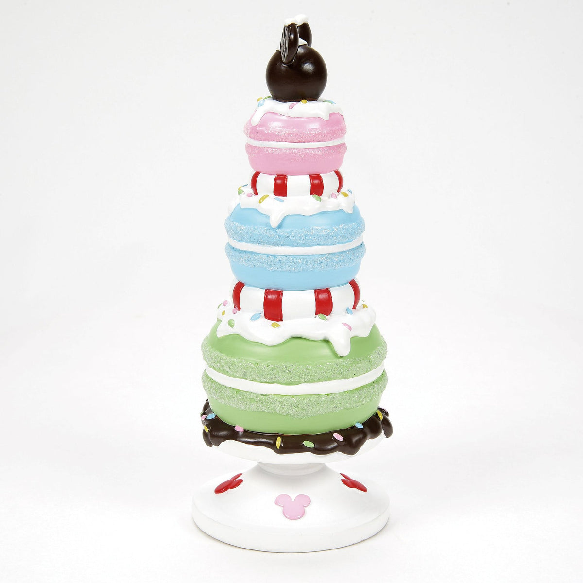 Figura árbol de macarons navideño de Mickey