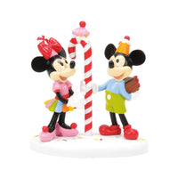 Figuras Disney Village: Mickey y Minnie comparten un dulce