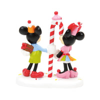 Figuras Disney Village: Mickey y Minnie comparten un dulce