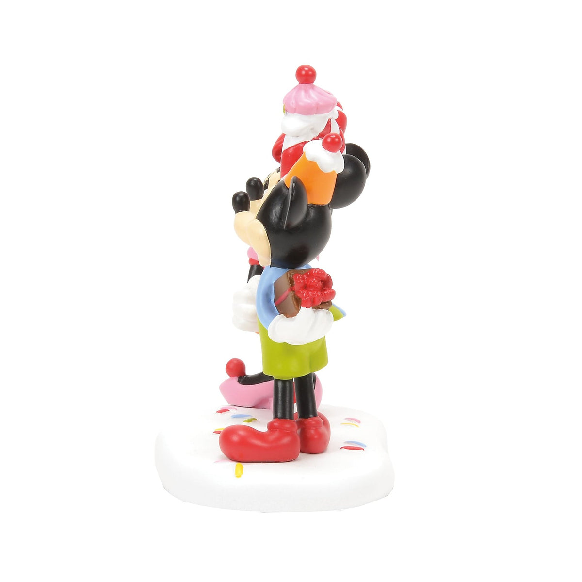 Figuras Disney Village: Mickey y Minnie comparten un dulce