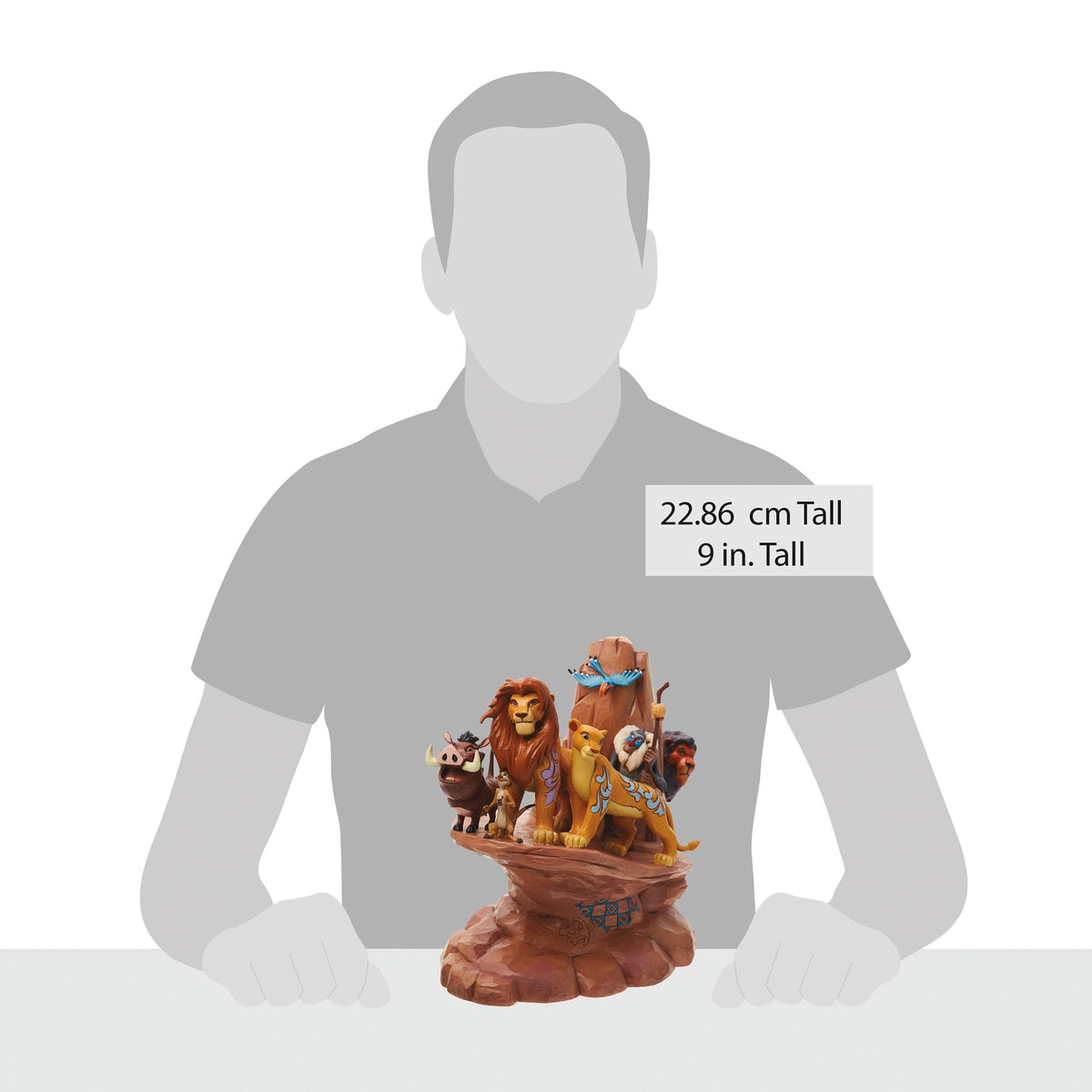 Figura Pride Rock tallada en piedra - The Lion King