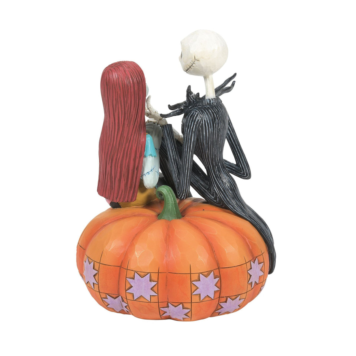 Figura Jack y Sally sobre una calabaza