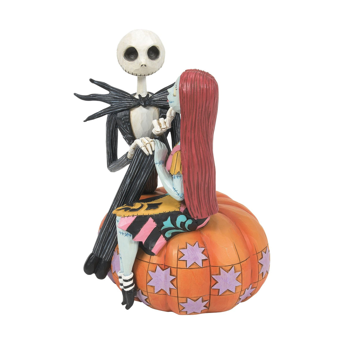 Figura Jack y Sally sobre una calabaza