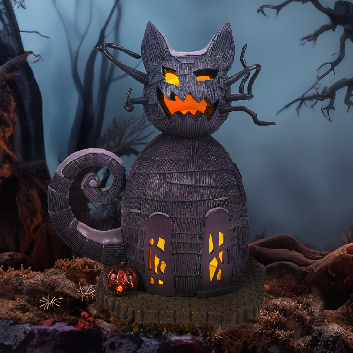 Casa del Gato iluminada | Nightmare Before Christmas