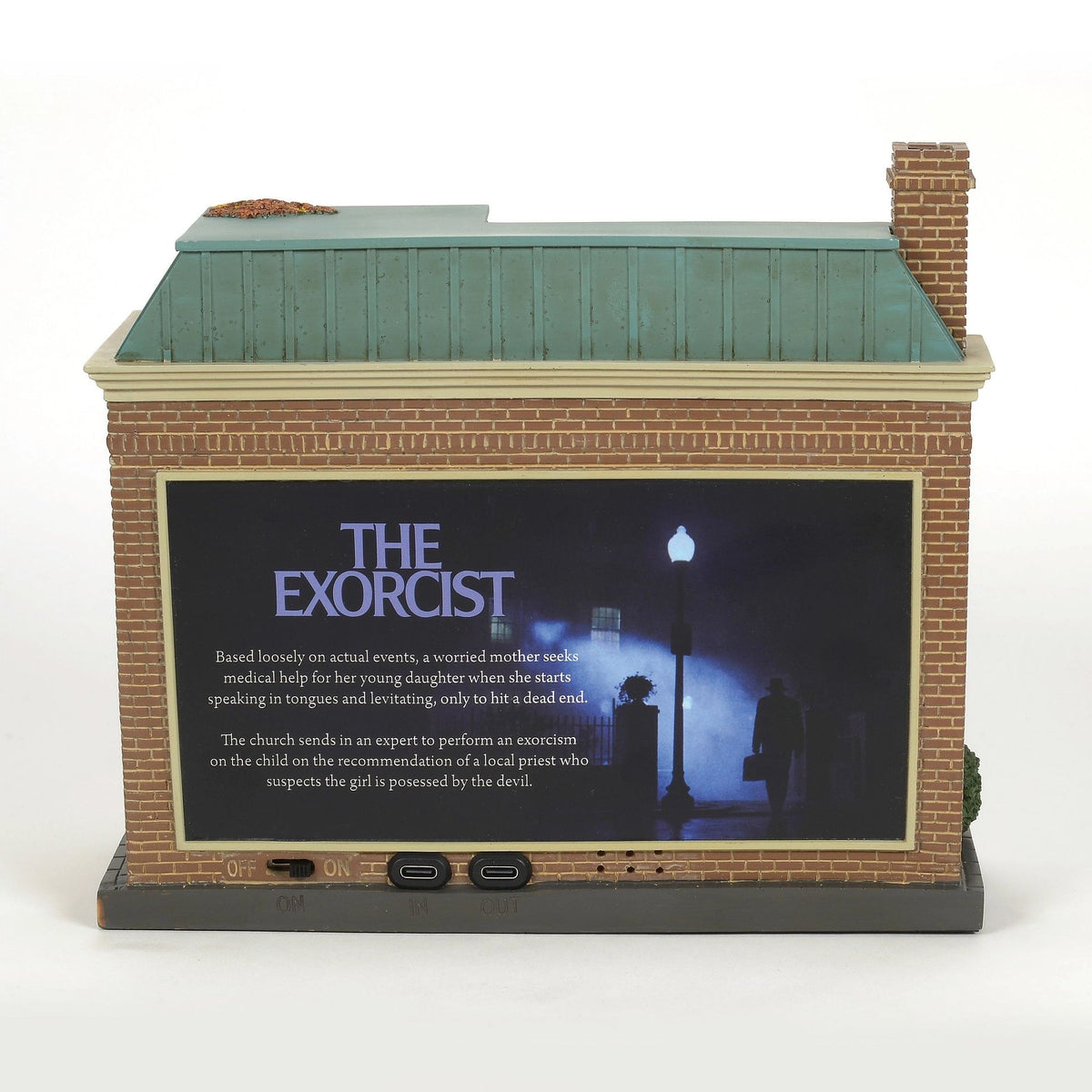 Edificio iluminado de The Exorcist