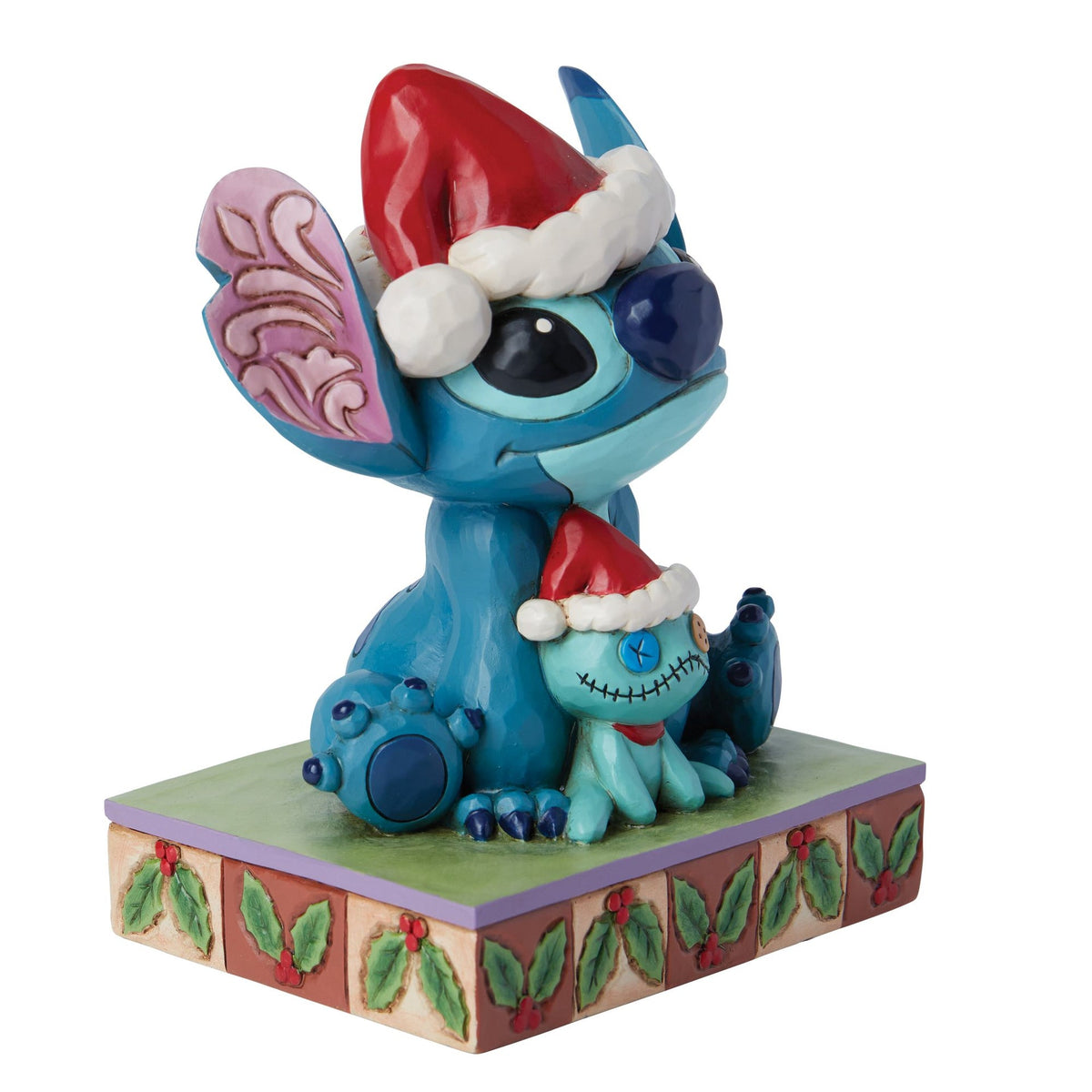 Figura navideña de Stitch y Scrump – Disney Traditions