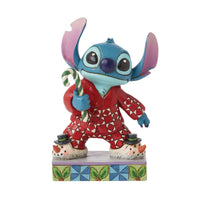 Stitch con pijama navideño | Figura Disney Traditions